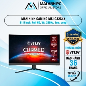 Màn hình máy tính MSI Optix G32C4X - 32 inch