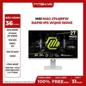 Màn hình máy tính MSI Optix MAG274QRF - 27 inch