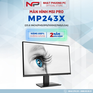 Màn hình máy tính MSI Pro MP243X - 23.8 inch