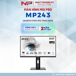 Màn hình máy tính MSI PRO MP243P -23.8 inch