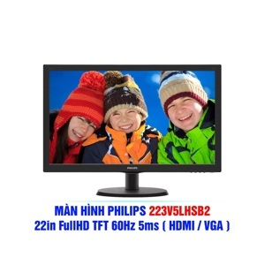 Màn hình máy tính Philips 223V5LHSB2 - 21.5 inch