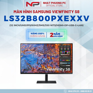 Màn hình máy tính Samsung ViewFinity S8 LS32B800PXEXXV - 32 inch