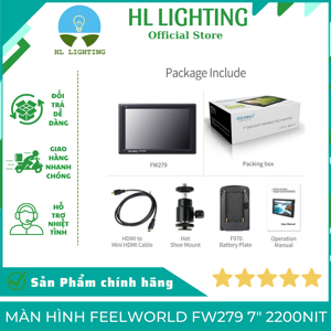 Màn hình monitor Feelworld FW279 7inches 4K 2200nit