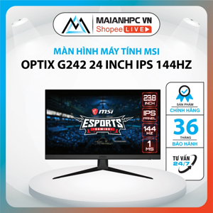 Màn hình MSI G242 (23.8inch/FHD/IPS/144Hz/1ms/250nits/HDMI+DP+Audio)