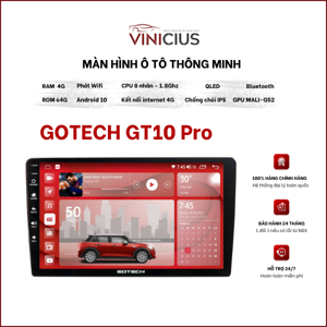 Màn hình ô tô Gotech GT10Pro