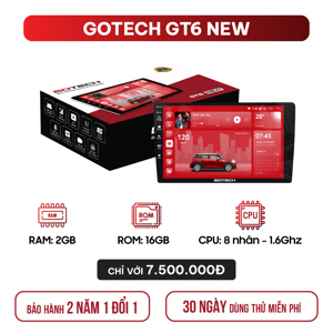 Màn hình ô tô thông minh Gotech GT6 New