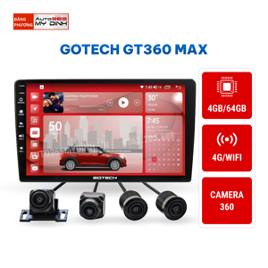 Màn hình ô tô thông minh tích hợp camera 360 độ GOTECH GT360