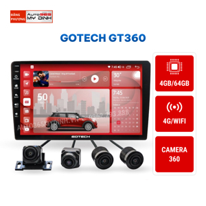 Màn hình ô tô thông minh tích hợp camera 360 độ GOTECH GT360