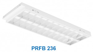 Máng đèn huỳnh quang âm trần 1m2 Paragon PRFB236 2x36W