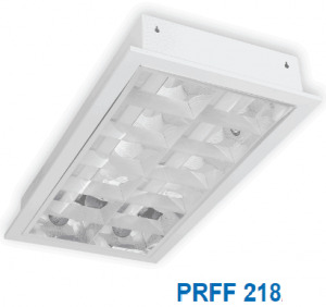 Máng đèn huỳnh quang âm trần Paragon PRFF-218 2x18W