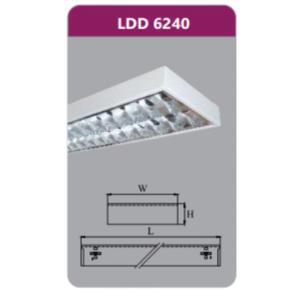 Máng đèn led phản quang gắn âm trần Duhal LDD 6240 (LDD6240)