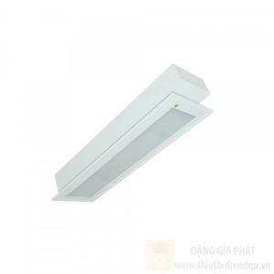 Máng đèn led tán quang âm trần chụp mica 1x9w Duhal LLA109