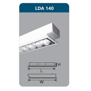 Máng đèn phản quang âm trần 1x18w Duhal LDA140