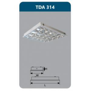 Máng đèn phản quang âm trần T5 Duhal TDA-314 3x14W