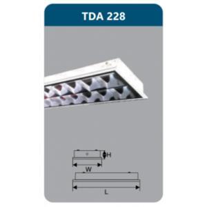 Máng đèn phản quang âm trần T5 Duhal TDA-228 2x28W