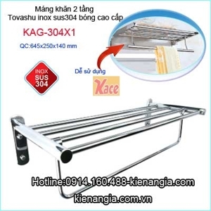 Máng khăn inox Tovashu 304-X1