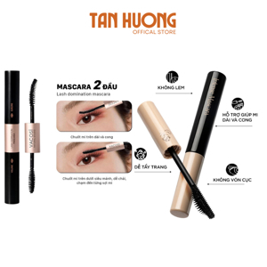 Mascara làm cong và dài mi không thấm nước Vacosi Lash Domination Mascara 7ml