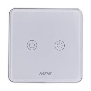 Mặt 2 công tắc vuông Zigbee SWV2/ZB