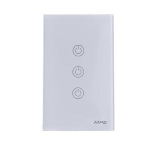Mặt 3 công tắc chữ nhật Zigbee SW3/ZB