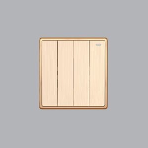 Mặt 4 công tắc 1 chiều MPE S704