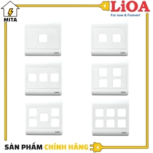 Mặt 4 lỗ và viền đơn trắng LiOA V20S4X