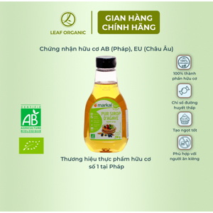 Mật cây thùa si rô agave hữu cơ Markal 330g