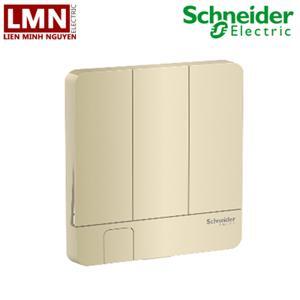 Mặt cho 3 công tắc có móc treo khoá Schneider E8333KH_WG_G19