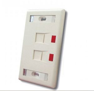 Mặt chữ nhật 2 cổng Commscope Outlet RJ45 Wall Plate White 272368-2