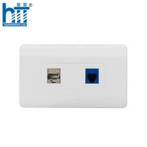 Mặt nạ 2 port Dintek Wallplate (1303-11031)