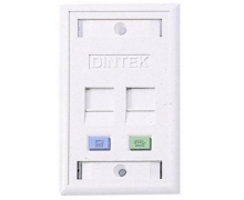 Mặt nạ 2 port Dintek Wallplate (1303-11031)