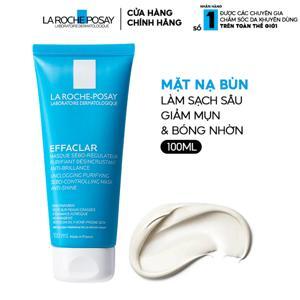 Mặt nạ bùn giúp làm sạch sâu, giảm mụn & giảm bóng nhờn trên da La Roche-Posay Effaclar Unclogging Purifying Sebo-Controlling Mask Anti-Shine 100ml