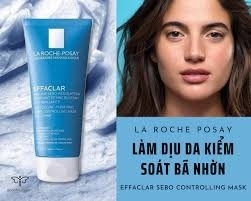 Mặt nạ bùn giúp làm sạch sâu, giảm mụn & giảm bóng nhờn trên da La Roche-Posay Effaclar Unclogging Purifying Sebo-Controlling Mask Anti-Shine 100ml