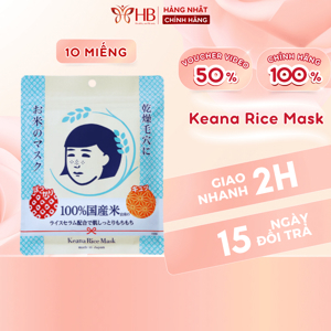 Mặt nạ cám gạo Keana Rice Mask 10 miếng