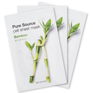 Mặt Nạ Chiết Xuất Cây Tre Missha Pure Source Cell Sheet Mask - Bamboo