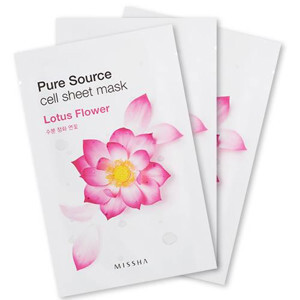 Mặt Nạ Chiết Xuất Hoa Sen Missha Pure Source Cell Sheet Mask