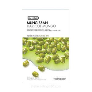 Mặt nạ đậu xanh The Face Shop Real Nature Mask Mung Bean