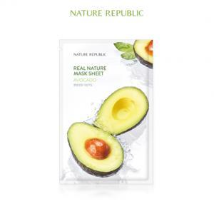 Mặt nạ dưỡng da chiết xuất quả bơ Nature Republic Real Nature Avocado Mask Sheet