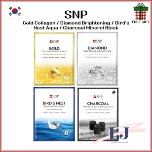 Mặt nạ dưỡng da SNP Charcoal Mineral Black Ampoule Mask 25ml