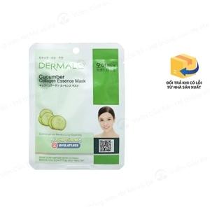 Mặt nạ dưỡng da tinh chất dưa leo Dermal Cucumber Collagen Essence Mask 23g