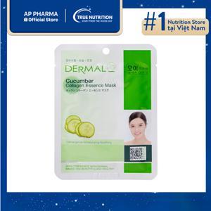 Mặt nạ dưỡng da tinh chất dưa leo Dermal Cucumber Collagen Essence Mask 23g