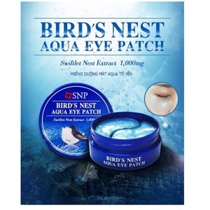 Mặt nạ dưỡng da vùng mắt tinh chất tổ yến SNP Bird's Nest Aqua Eye Patch 60 miếng