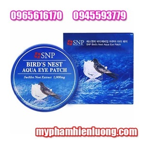 Mặt nạ dưỡng da vùng mắt tinh chất tổ yến SNP Bird's Nest Aqua Eye Patch 60 miếng