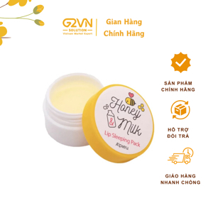 Mặt nạ ngủ cho môi Apieu Honey Milk Lip Sleeping Pack