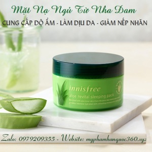 Mặt nạ ngủ lô hội Innisfree Aloe Revital Sleeping Pack