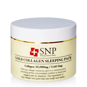 Mặt nạ ngủ SNP Gold Collagen Sleeping Pack 100g