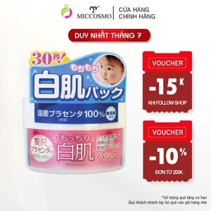 Mặt nạ rửa trôi dưỡng trắng da White Label Premium Placenta Pack 130g