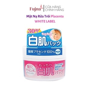 Mặt nạ rửa trôi dưỡng trắng da White Label Premium Placenta Pack 130g