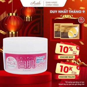 Mặt nạ rửa trôi dưỡng trắng da White Label Premium Placenta Pack 130g