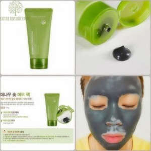 Mặt nạ se khít lỗ chân lông Nature Republic Bamboo Charcoal Mud Pack 150ml