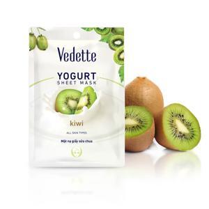 Mặt nạ sữa chua kiwi Vedette Kiwi Yoghurt Mask Sheet